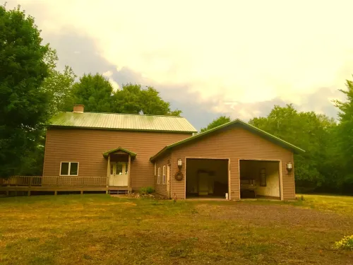 Private 27 Acres with Trails in the Woods a Covered Bridge & Other Out Buildings