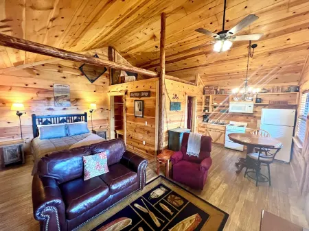 Cabin in town, walking distance to the courthouse square. Отели в г. Маунтин-Вью