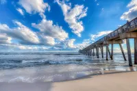 Beachfront condo with balcony, pools, sauna & ocean views - snowbird-friendly Hotels in Inlet Beach