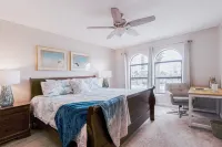 Poolside Deck and Tennis Court Views - Charming Coastal Escape
