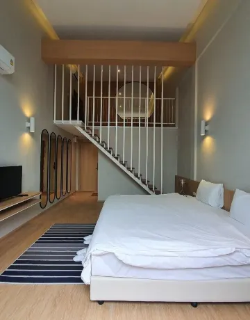 ห้องเตียงคิงไซส์พร้อมอ่างสปา