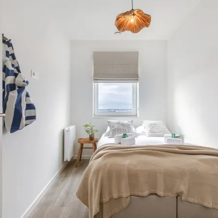 Apartment With View of the Port of Zeebrugge