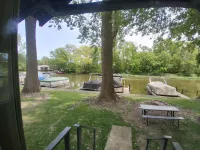 Newland's Resort: Cozy Channel Front Cottage #2 on Indian Lake with a Boat Dock