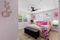 All New Pink She Shed by the Seashore is Just Steps from the Sand