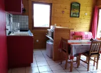 Chalet NEW, green environment, nature, quiet, in Auvergne, Sancy Massif view