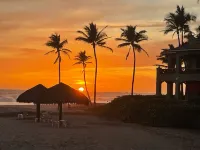 Oceanfront condo on serene stretch of private coast. Prime spot for 2024 eclipse Hotels in 