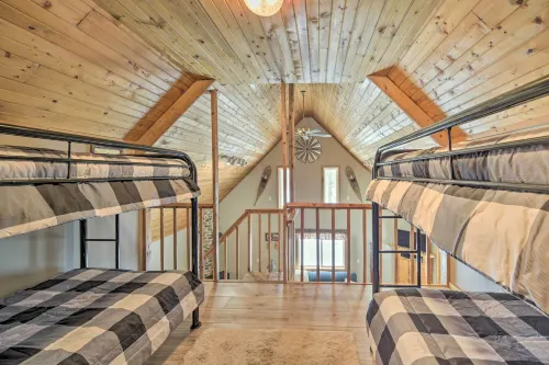 Cozy Birchwood Retreat on Utv Trail w/ Hot Tub! - Wifi