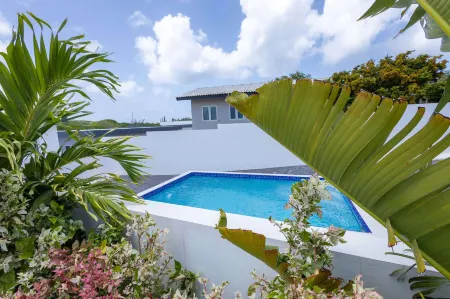 Modern Garden Villa Near Jan Thiel Mambo