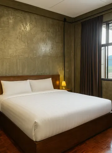 ห้องพักมาตรฐานพร้อมห้องน้ำที่ใช้ร่วมกัน