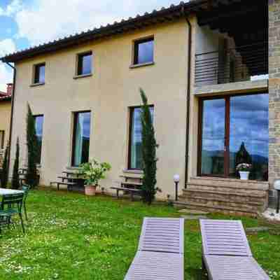 TUSCANY DETACHED HOUSE INCREDIBLE PANORAMA, LARGE GARDEN 5 MIN FROM AREZZO Hotel Exterior