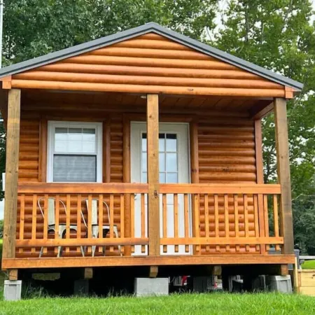 Cabin w/ Views of the Foothills of the Mountains on Lake; Near Waterfalls.
