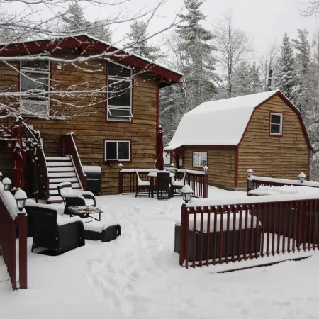 Unique Rustic Ski-Tree House - Game room, Hot tub & Sauna