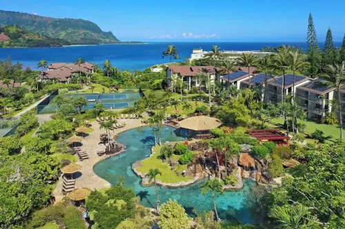 Hanalei Bay Resort 52012 - Newly updated, Bay views, Private walk to beach & AC!