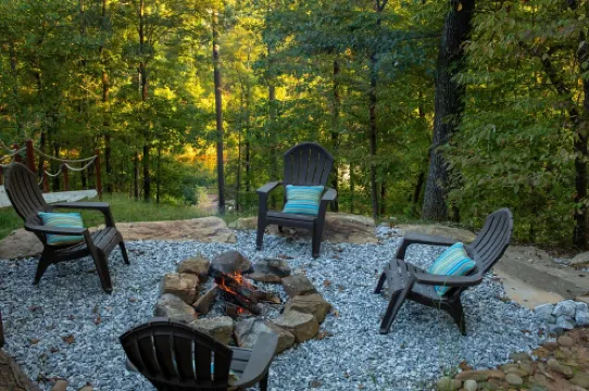 Cabin on Lake Keowee just minutes from Clemson, lake front property with firepit