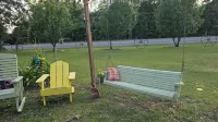 Modern relaxing cabin.  Firepit,  goats on property, and nearby fishing,.