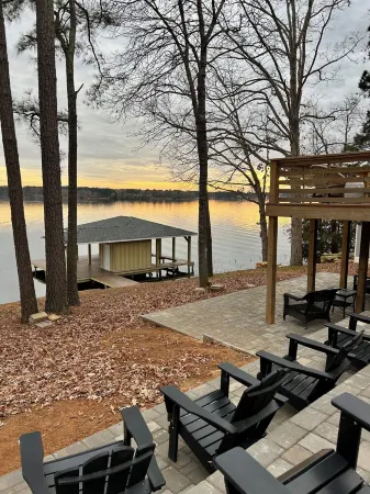 Newly renovated beauty on main lake with sunrise to sunset panoramic views!