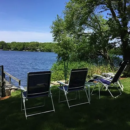 Calming Waterfront Home With Dock on Lake Wequaquet with Beach Pass