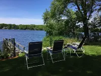 Calming Waterfront Home With Dock on Lake Wequaquet with Beach Pass