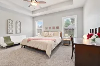 Outdoor Patio with TV and Fire Pit for Relaxation - Charming Oasis