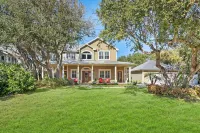 海灘別墅 游泳池 高爾夫球車 遊戲室 燒烤 Vilano Beach住宿飯店