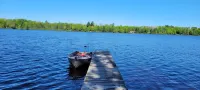 Northwoods cozy 3BR/2BA lakefront cabin on ATV/UTV trail
