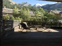 Garden apartment, Large terrace, Close to pistes