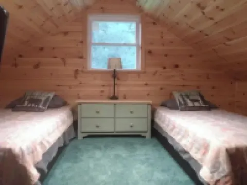 Located in the Finger Lakes a cabin in the country w/ trails & fishing