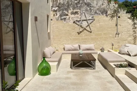 Old courtyard house in the village