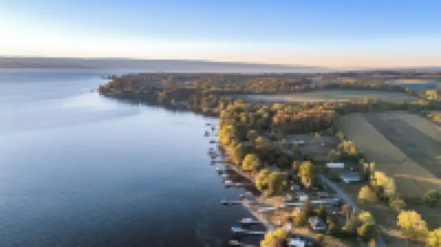 Spacious Lakefront Escape w/ Beach, Stocked Kitchen, Near Wineries & Views!