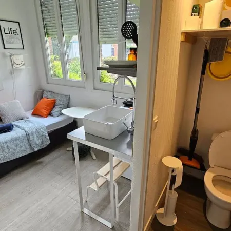 Les Glycines - Studio 9m2 Cosy et Reposant 1p