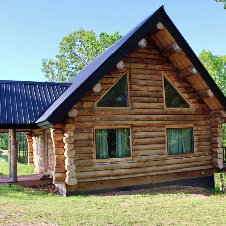 Spring Pond Cabin at White Buffalo Lodge;Family-sized with lake access