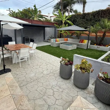 Family-friendly summer vacation home with big hot tub 2 blocks from beach.