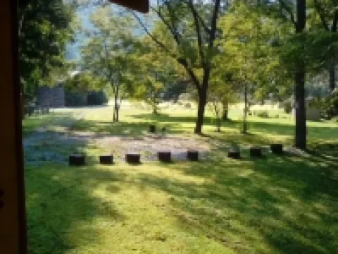 Tiny cabin by the creek