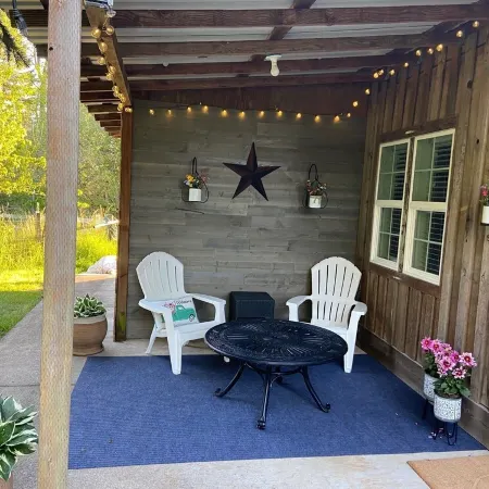 Cozy one room suite on two acres.