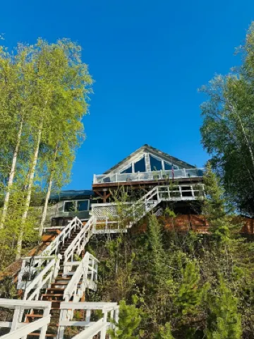 Lakefront Heaven Retreat. Big Lake house with 3 bedrooms and 3 full baths.