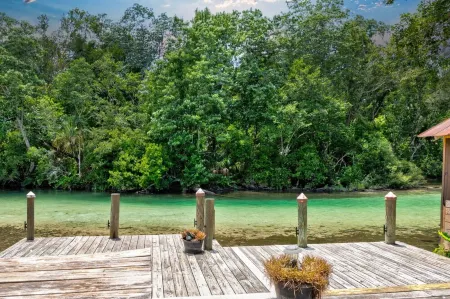 2/2 CABIN Directly on the Weeki Wachee River, Kayaks and a Canoe for Family Fun! Отели в г. Уэки-Уочи-Гарденс