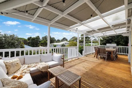 Renovated open planned living sun drenched house in Cape Woolamai