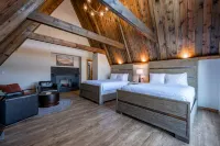 Electric Fireplace and Outdoor Pool Views - Spacious Inviting Hotels in Terra Alta