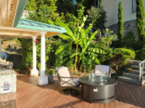 Unique Lake Goodwin Waterfront Cabin with Private Hot Tub and Boat Moorage