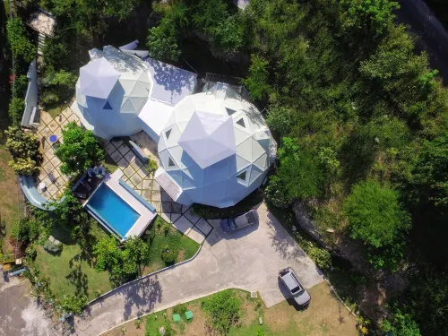 Villa Cupola Is An Exquisitely Designed 5 B/R Geodesic Dome With A Private Pool.