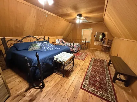 Lake Palo Pinto<br>Rustic, waterfront cabin<br>Steps from private boat dock