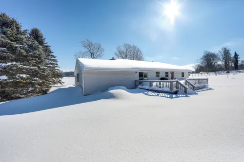 Deck & Fire Pit: Cozy Escape in Morrisville! - 3-Star