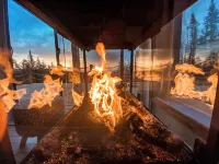 Panörama: Mini house in nature