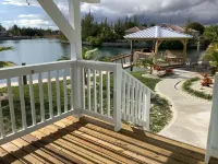 Cozy private green studio cottage on water free floating dock at your doorstep