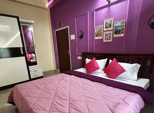 Azure Escape: Stylish 2-Bedroom Retreat in Guwahati with WiFi & AC Comforts