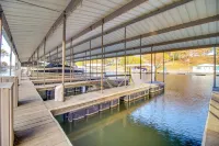 Lakefront Eucha Escape w/ Views & Boat Slip!