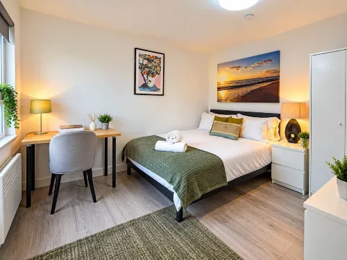 Cosy 1-Bed Flat on City Road, Central Cardiff - ห้องครัว