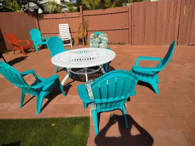 Holiday home with private heated pool available . for extra $20 for each night