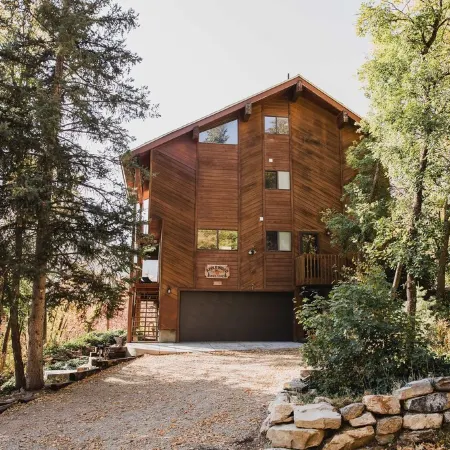 Gorgeous views and two decks! Large open cabin, short walk to lodge - Sleeps 14