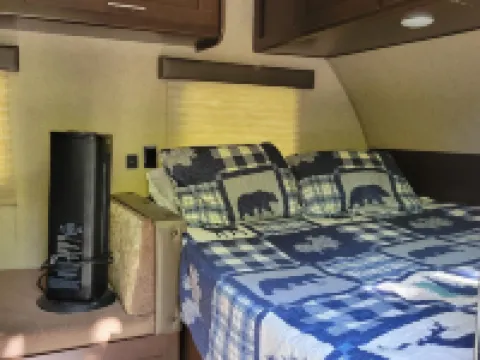RV on the River Perfect for Family and Pets